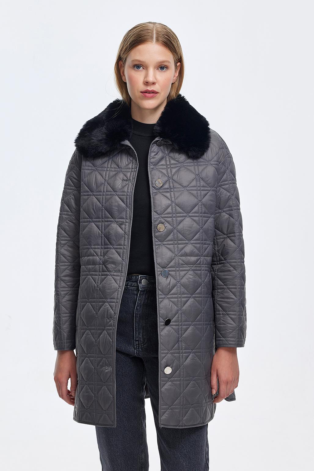 Ralph lauren sales fur collar coat