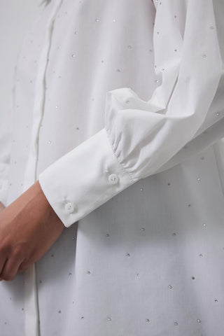 Alami Shirt with Stones Ecru