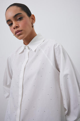 Alami Shirt with Stones Ecru