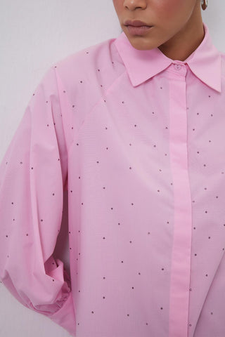 Alami Shirt with Stones Pink