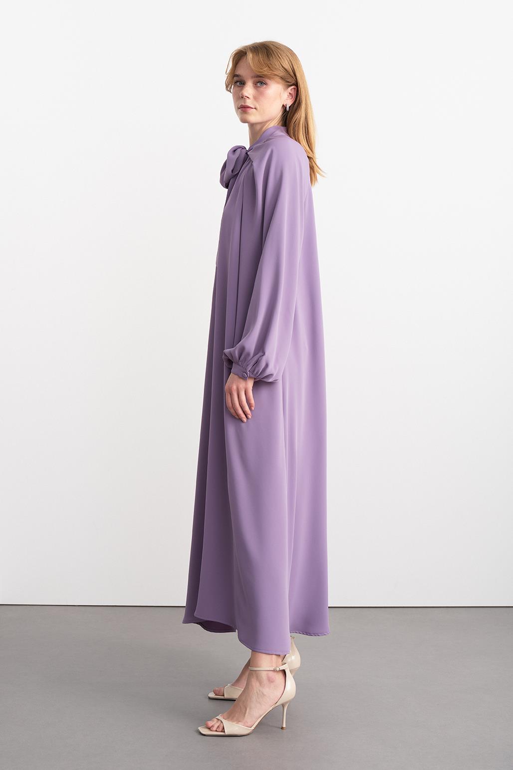 Alien Cupra Long Dress Lilac