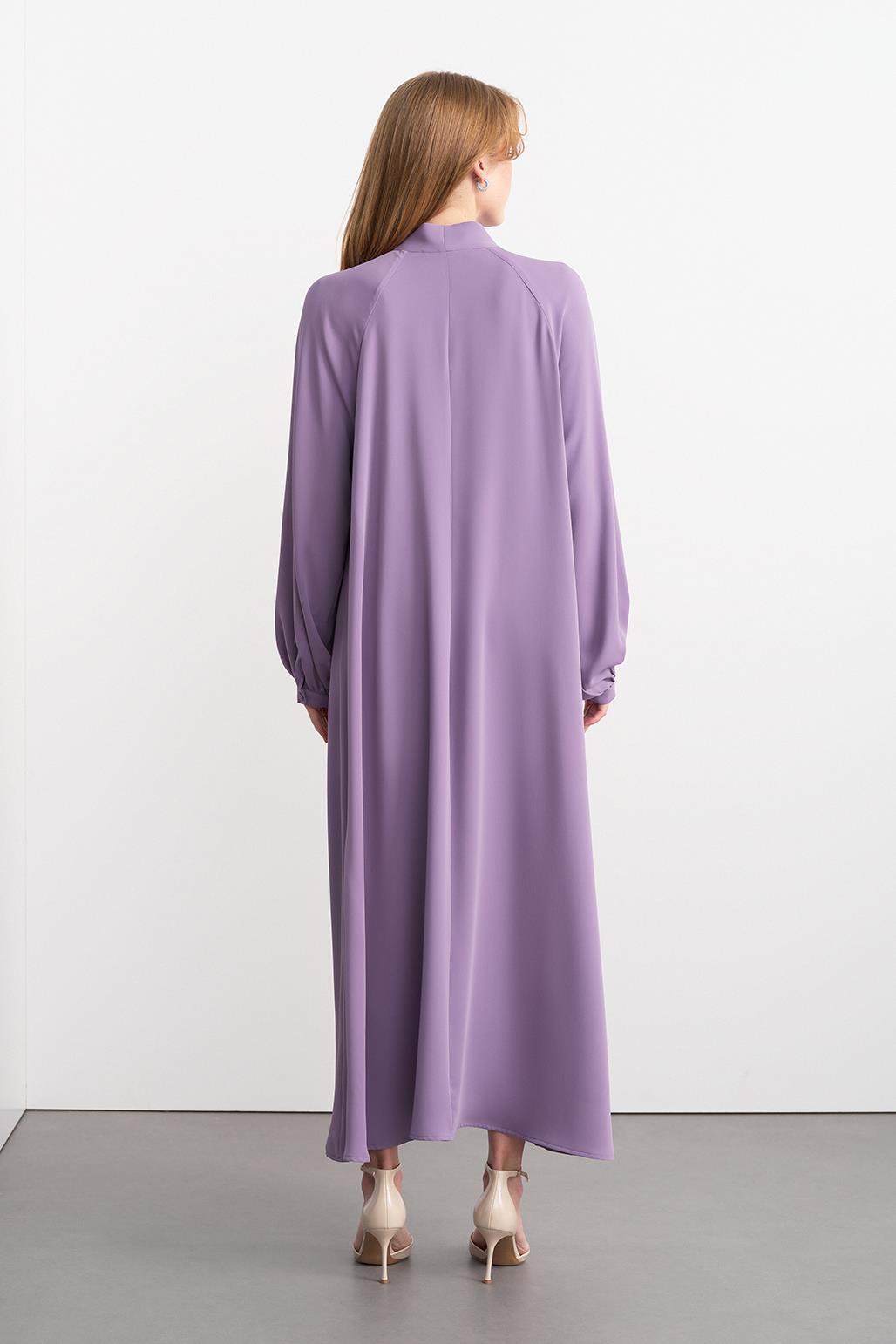 Alien Cupra Long Dress Lilac