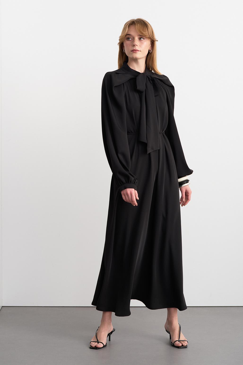 Alien Cupra Long Dress Black