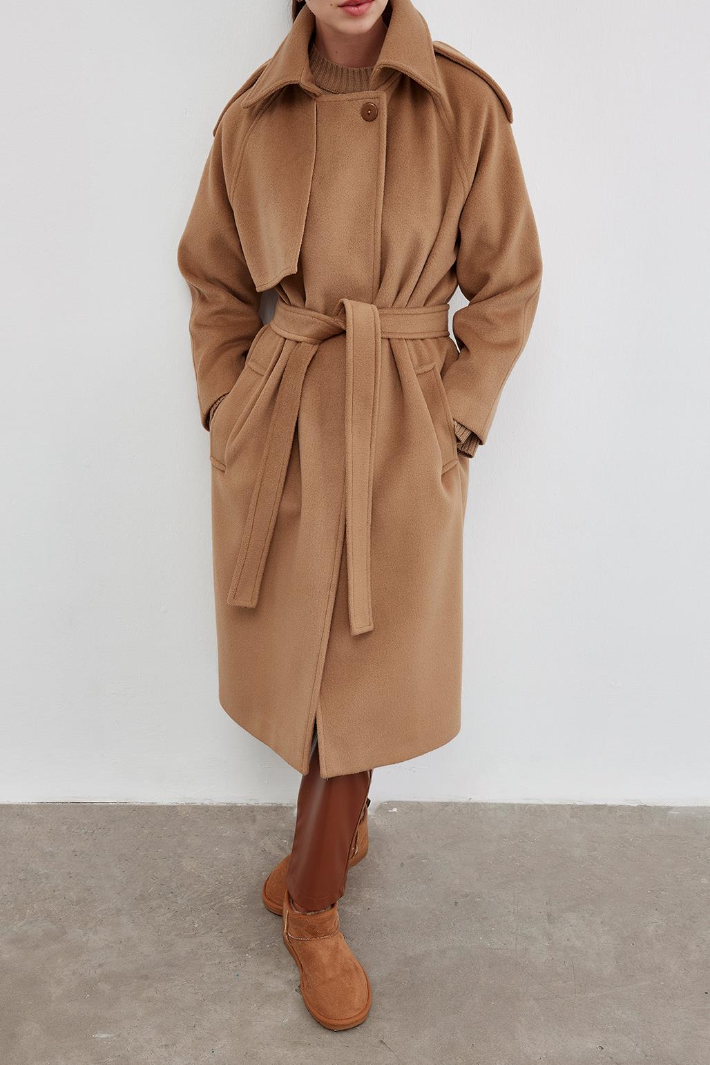 Cashmere Coat Brown