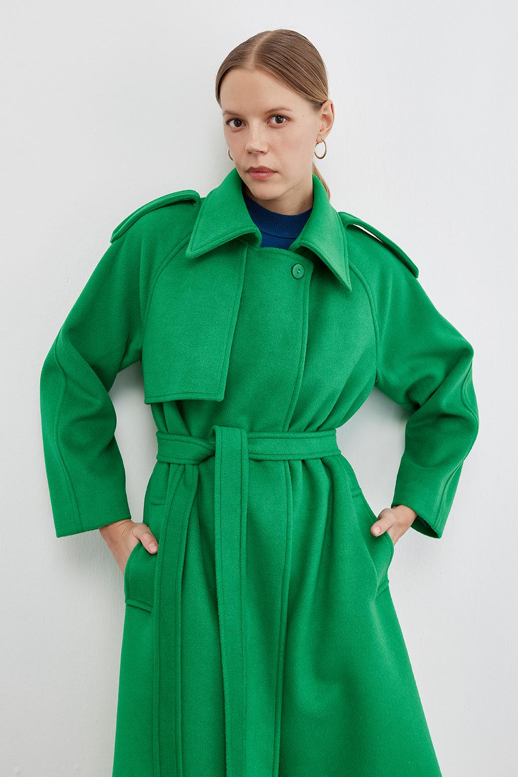 Cashmere Coat Green
