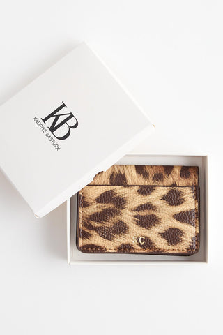 Animal Print Leather Wallet Leopard