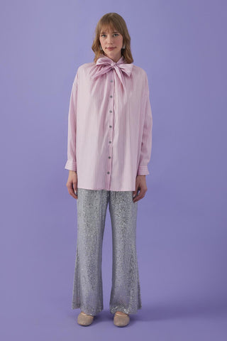 Anita Scarf Shirt Pink