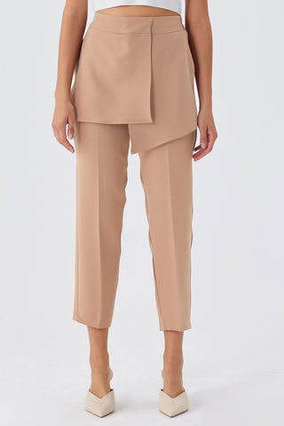 Asymmetrical Trousers Stone