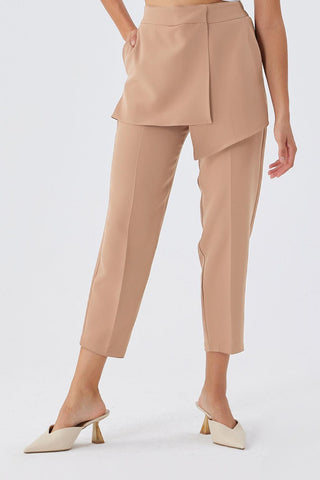 Asymmetrical Trousers Stone