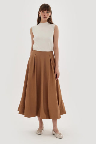 Balloon Skirt Brown