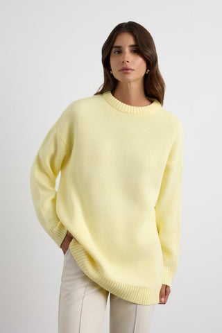 Basic Crew Neck Knit Sweater Butter