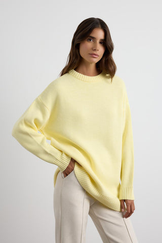 Basic Crew Neck Knit Sweater Butter