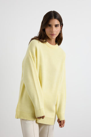 Basic Crew Neck Knit Sweater Butter