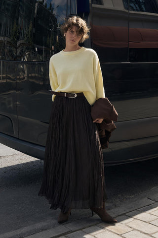 Basic Knit Sweater Yellow