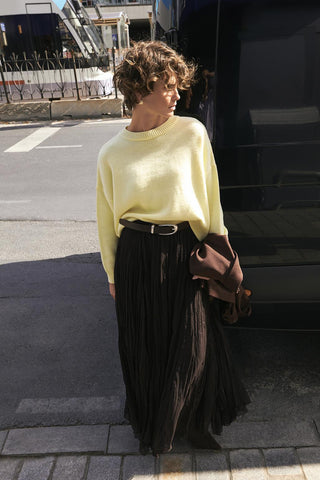 Basic Knit Sweater Yellow