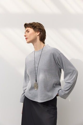 Basic T-Shirt Grey Melange