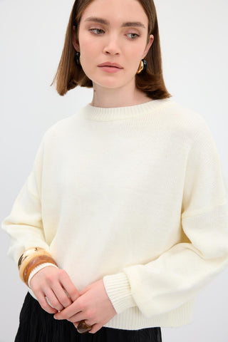 Basic Knit Sweater Ivory