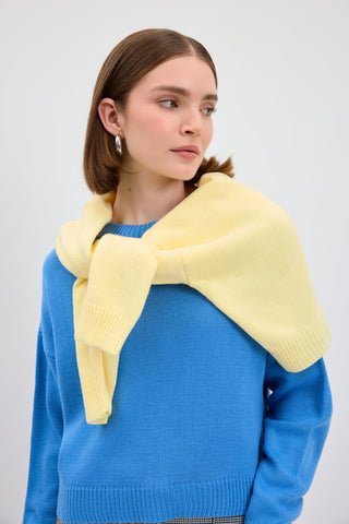 Basic Knit Sweater Blue