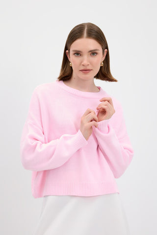 Basic Knit Sweater Pink