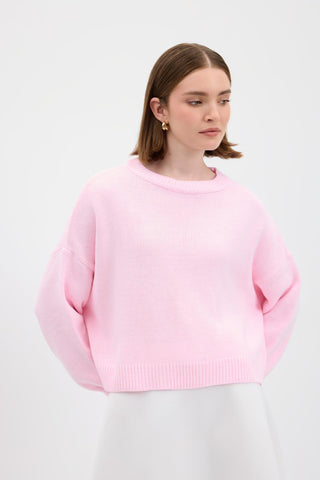 Basic Knit Sweater Pink