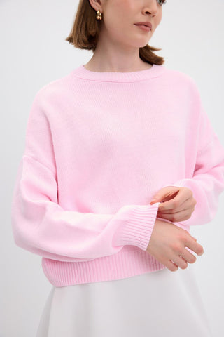 Basic Knit Sweater Pink
