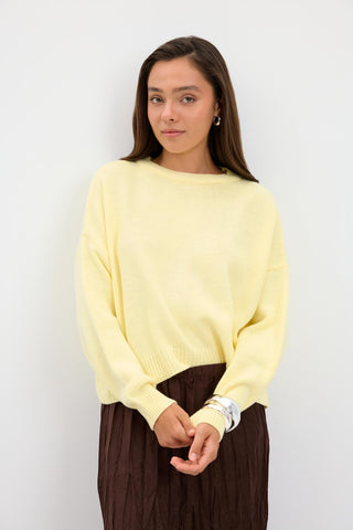 Basic Knit Sweater Yellow