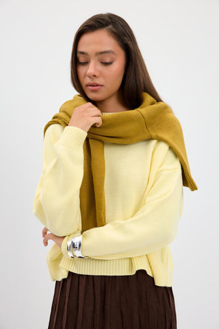 Basic Knit Sweater Yellow