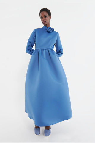 Drawstring Waist Dress Indigo