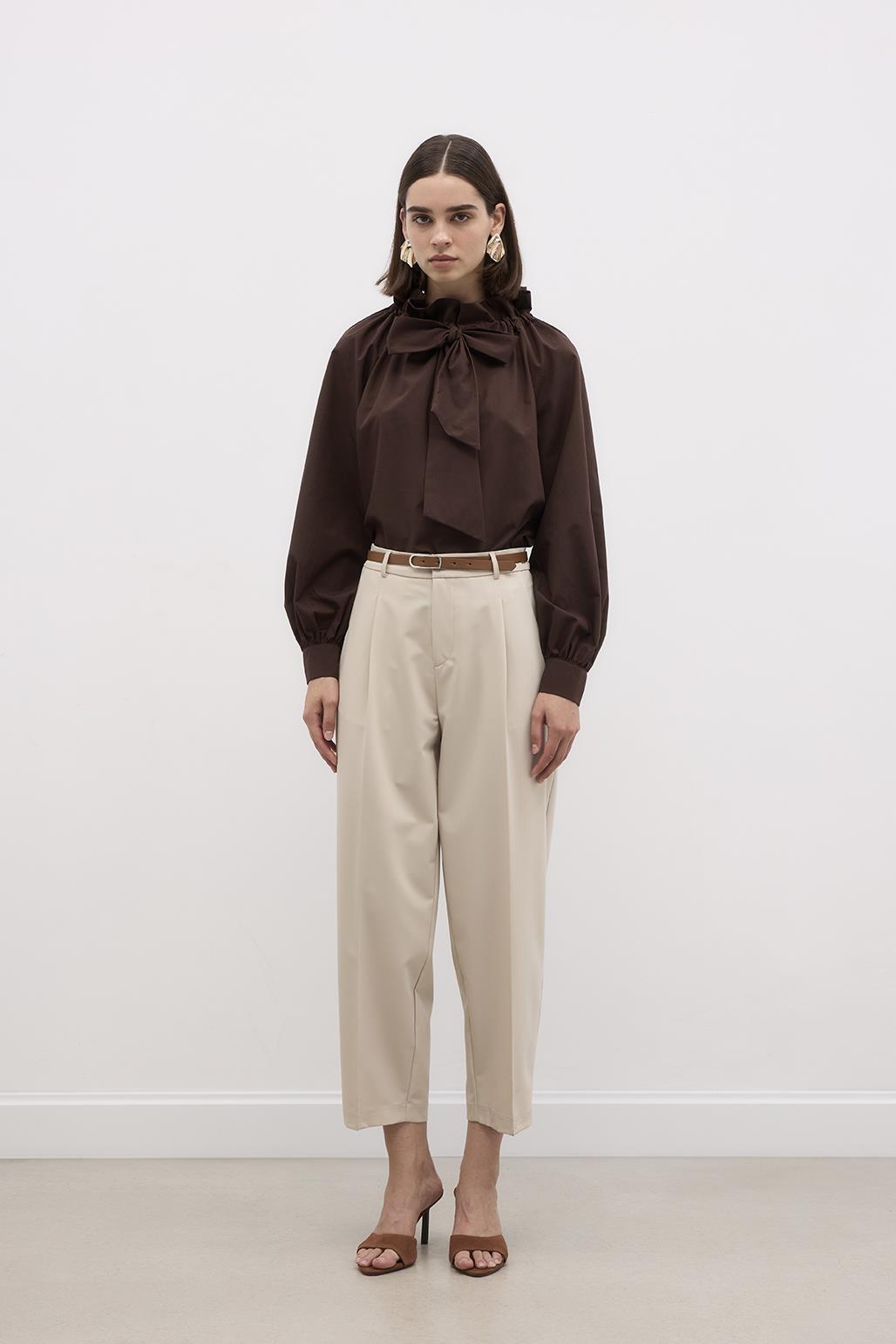 Belted Riding Trousers Stone