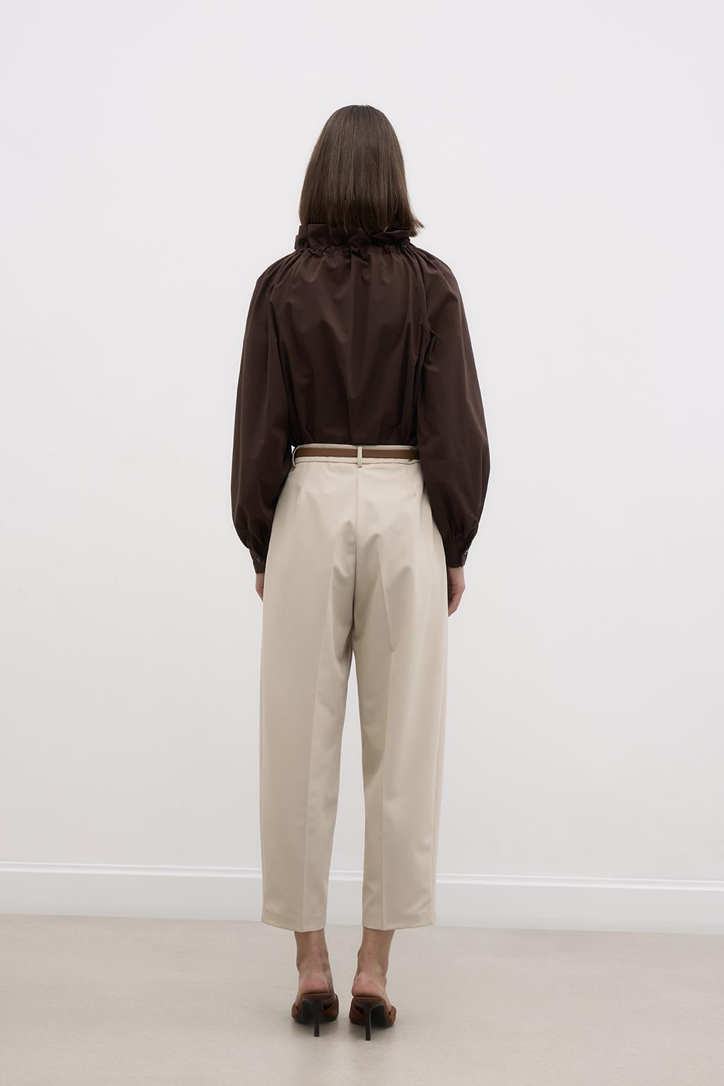 Belted Riding Trousers Stone