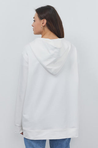 Bera Hooded Cardigan Ecru