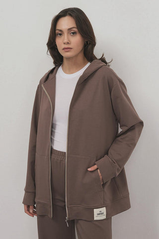 Bera Hooded Cardigan Cocoa