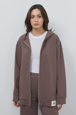 Bera Hooded Cardigan Cocoa