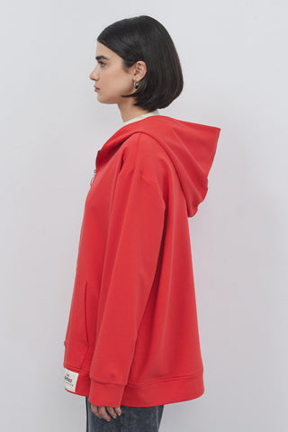 Bera Hooded Cardigan Plum