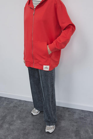 Bera Hooded Cardigan Plum