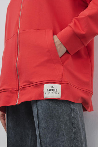 Bera Hooded Cardigan Plum