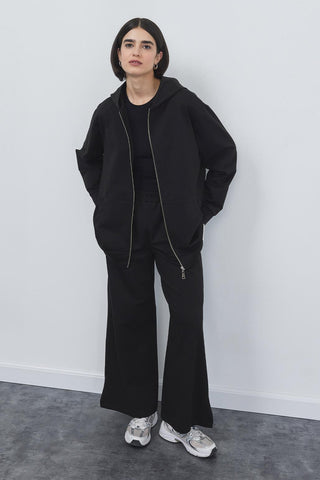 Bera Hooded Cardigan Black