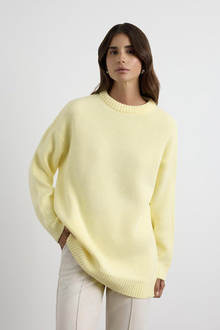 Basic Crew Neck Knit Sweater Butter