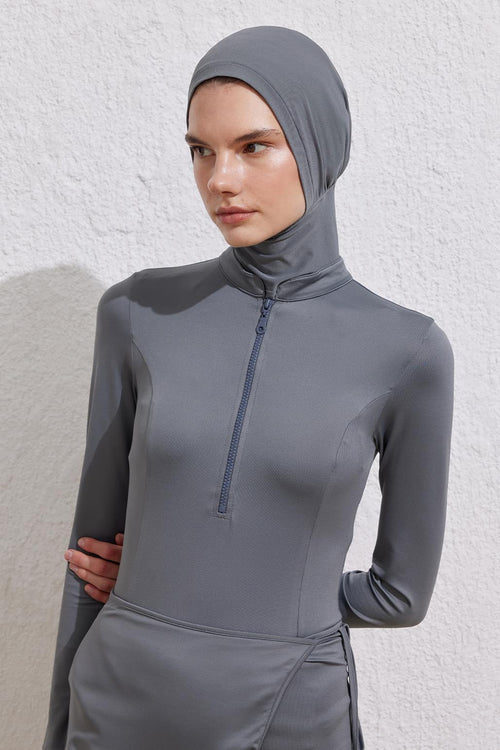 Swim Hijab Gray