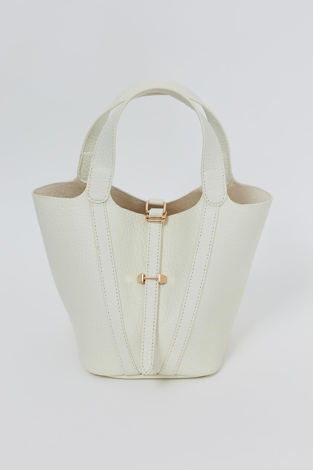 Brianna Bucket Bag Ecru