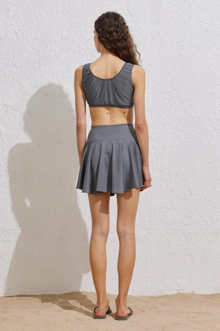 Modest Swimwear Tennis Skirt Gray