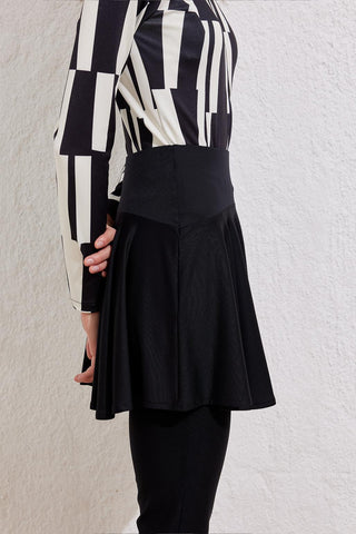 Modest Swimwear Tennis Skirt Black