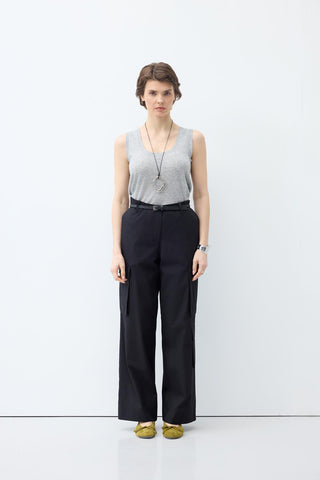 Cargo Pocket Trousers Black
