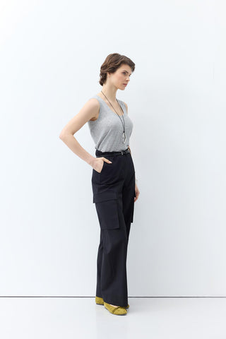 Cargo Pocket Trousers Black
