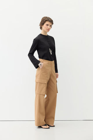 Cargo Pocket Trousers Tan