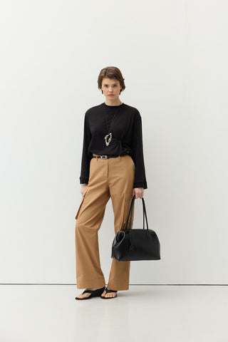 Cargo Pocket Trousers Tan