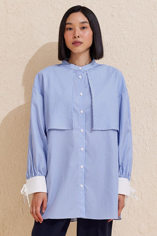 Striped Aller Shirt Light Blue