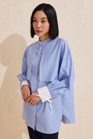 Striped Aller Shirt Light Blue