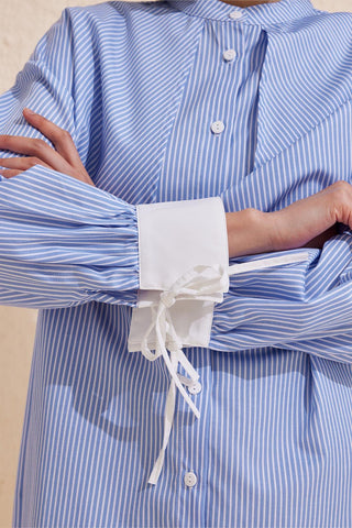 Striped Aller Shirt Light Blue