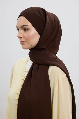Comfort Luxe Scarf Dark Brown